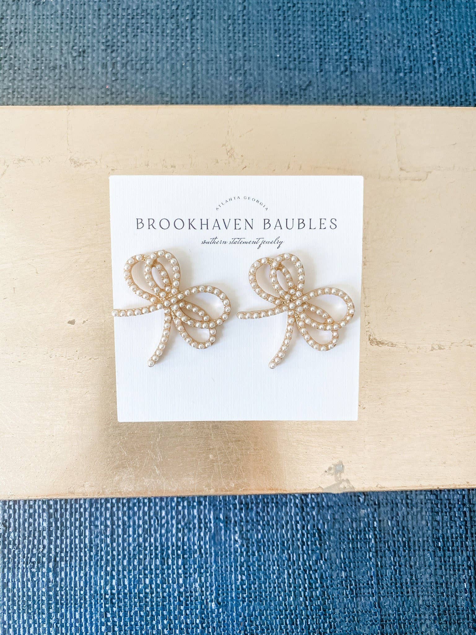 Brookhaven Baubles - Wholesale Stud/Post Earrings - Dainty Pearl Bow Earrings - Southern Statement Jewelry2