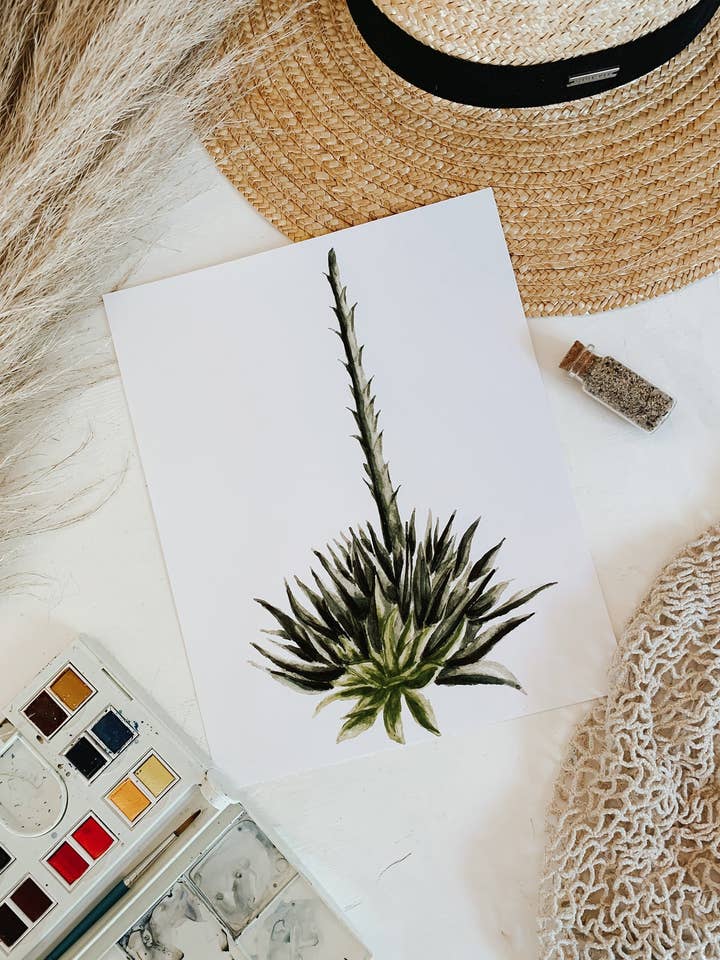 Imprimé Agave Majestique pour la vente par MacaelaMade