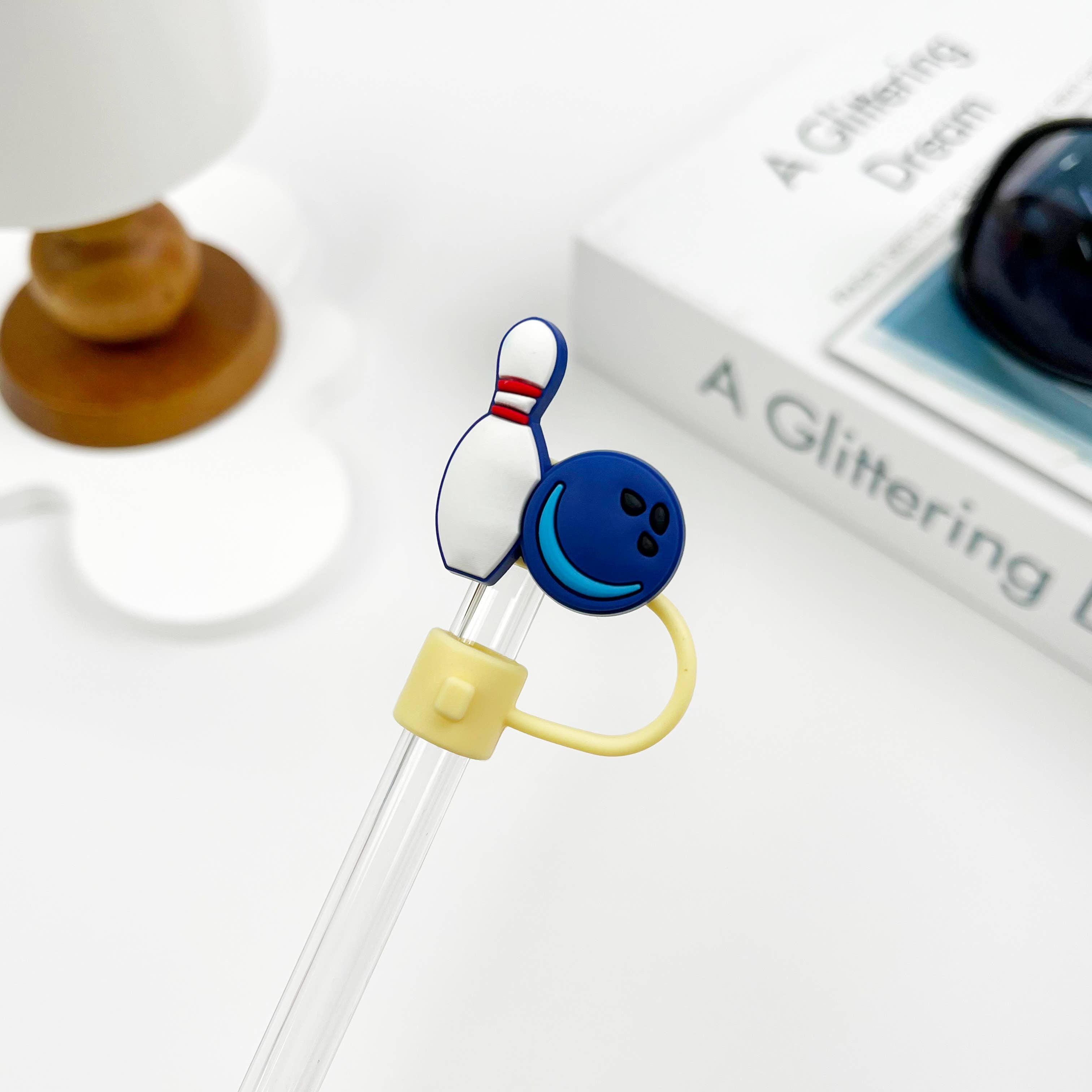 SoapElenGlen - Venta al por mayor Pajitas para beber - Cubrebolas con forma de bola de la serie Sports Series3