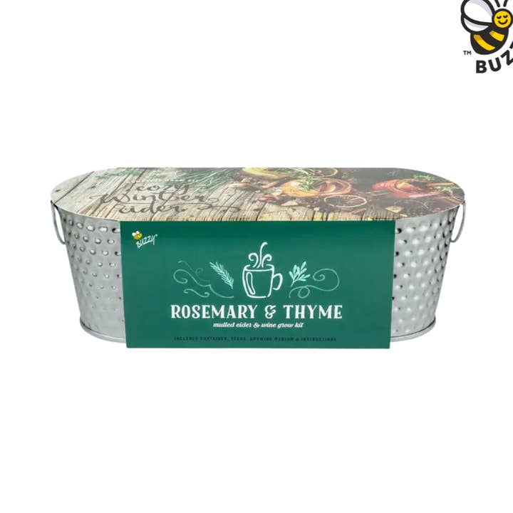 Buzzy Grow Gifts - Wholesale Plant Seeds - Holiday Spiced Cider Windowsill Rosemary & Thyme0