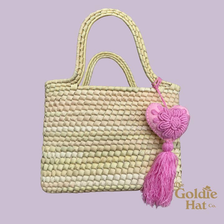 The Goldie Hat Co - Wholesale Purse/bag accessory – Women’s - Pink Heart Pom