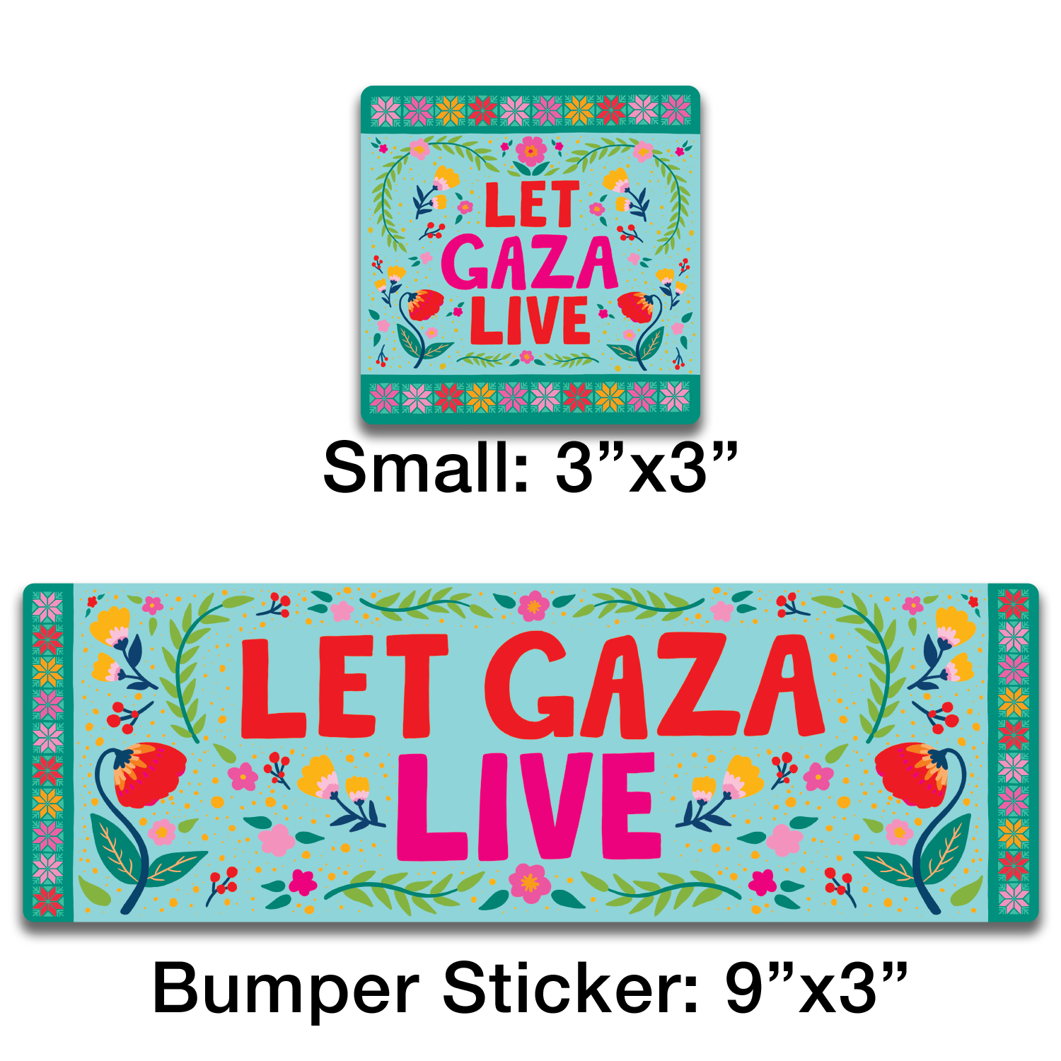 Dissent Pins - Wholesale Sticker - Let Gaza Live3