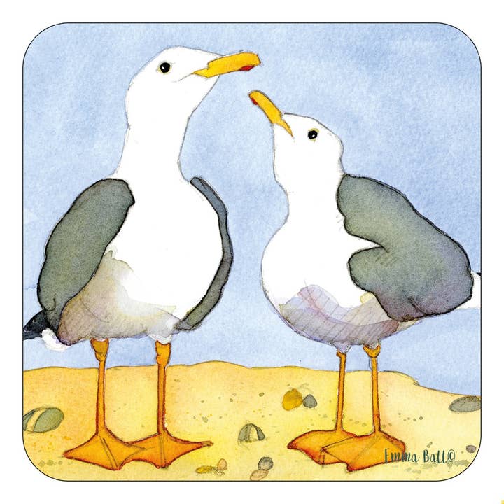 Seagull Single Coaster for wholesale by Emma Ball Ltd