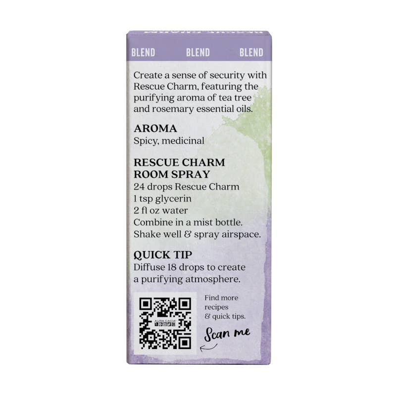 Aura Cacia - Wholesale Essential Oil - Rescue Charm 100% Pure Essential Oil Blend, 0.5 Fl Oz6