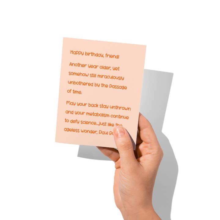 La Folie Press - Wholesale Birthday Card - Ageless Wonder Funny Pop Culture Birthday Greeting Card3