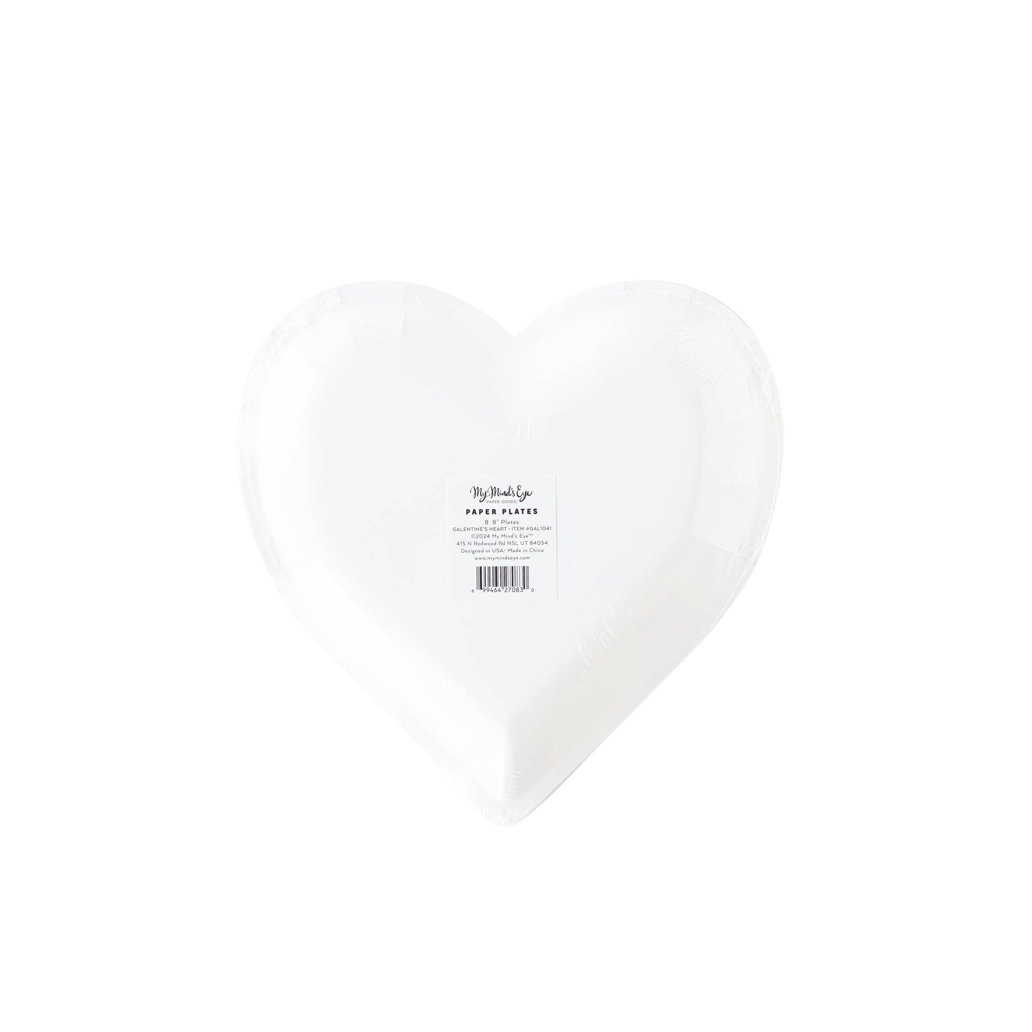 My Mind’s Eye - Wholesale Disposable Plate - GAL1041 - Heart Happy Galentines Paper Plate2