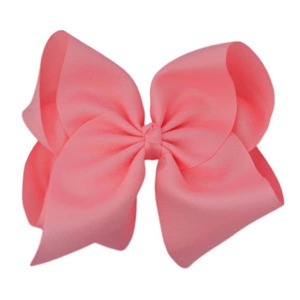 The Solid Bow - Wholesale Hair Bow - Kids - 6 inch Solid Grosgrain Bow/Alligator Clip7