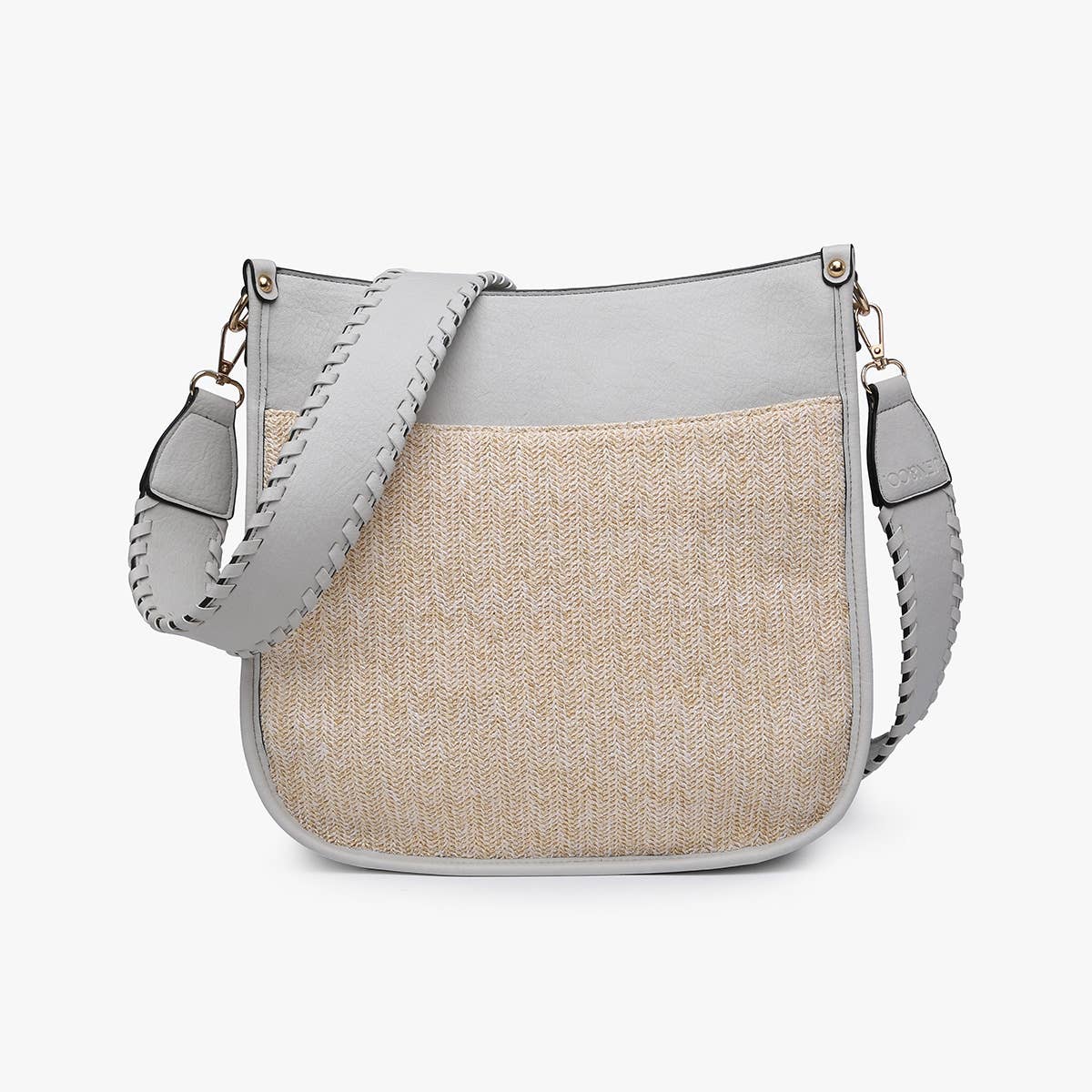 Jen & Co. – wholesale Crossbody bag – Women's – M1977STW Chloe Straw Crossbody w/ Guitar Strap1