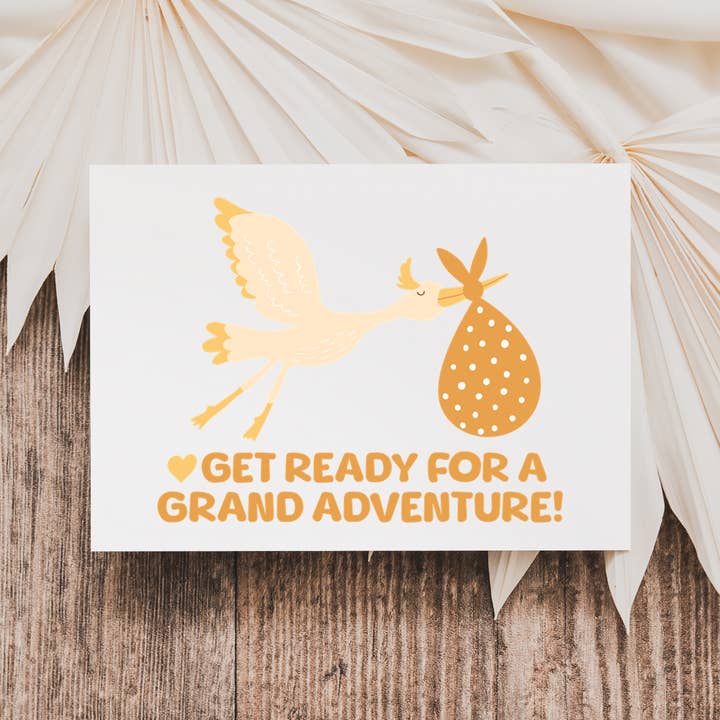 Pregnancy Announcement Card For Grandparents Grand Adventure for wholesale by Coco Press