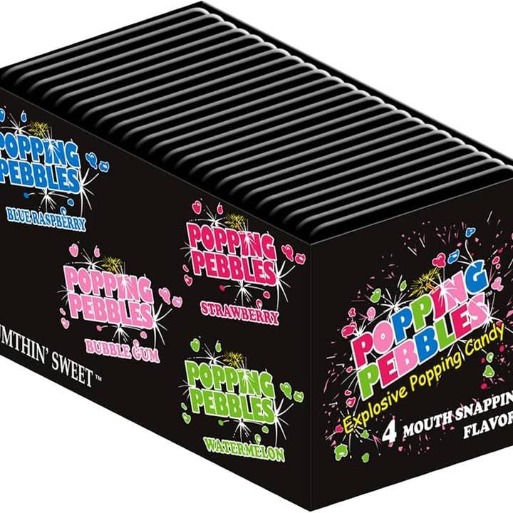 Sweet Popping Pebbles 24 Ct 4 Flavor Pack for wholesale by Long Island Candy Factory