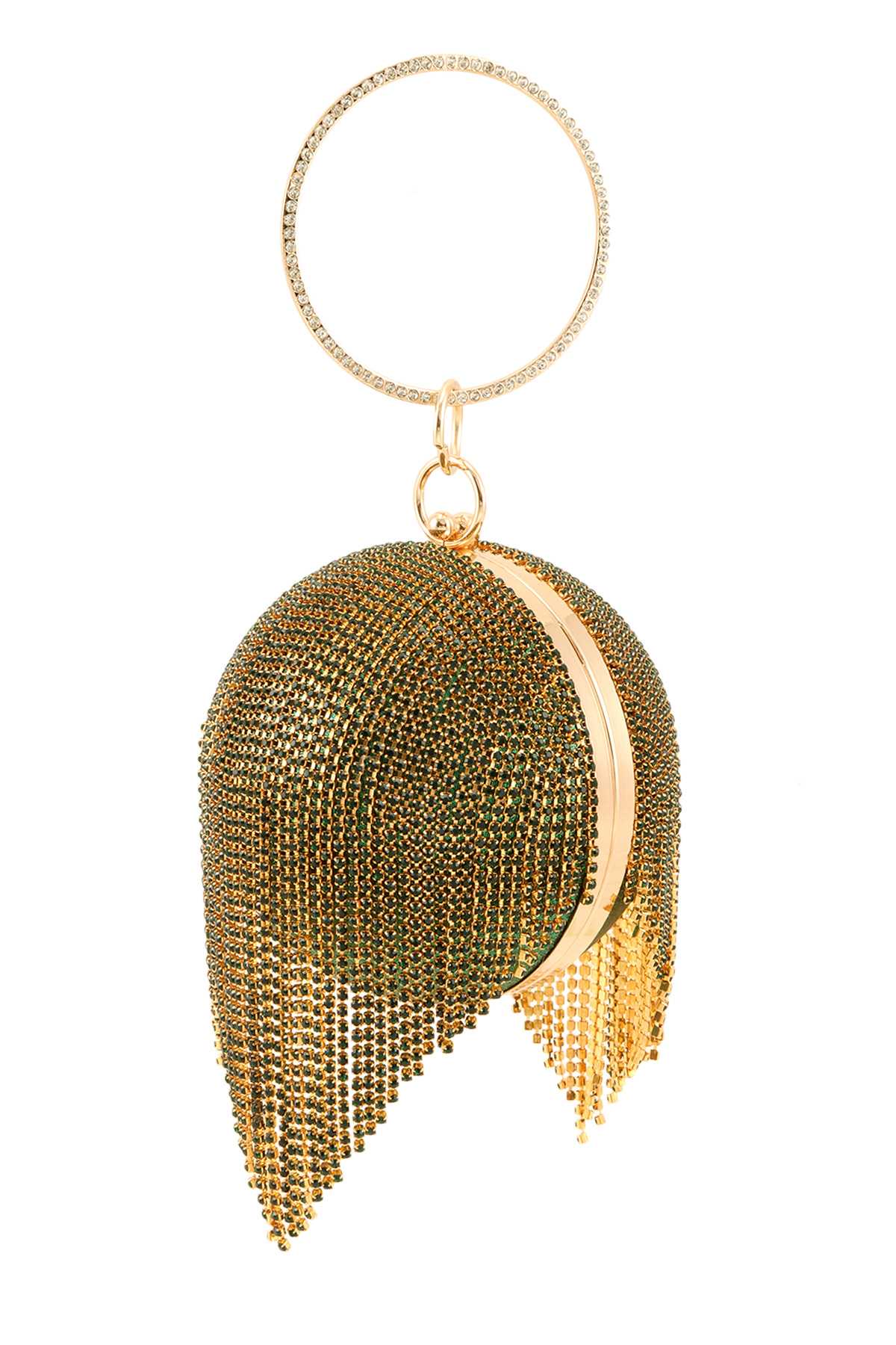 Shop Neighbors – wholesale Kuvertväska - Dam – Full strass frans boll form koppling3