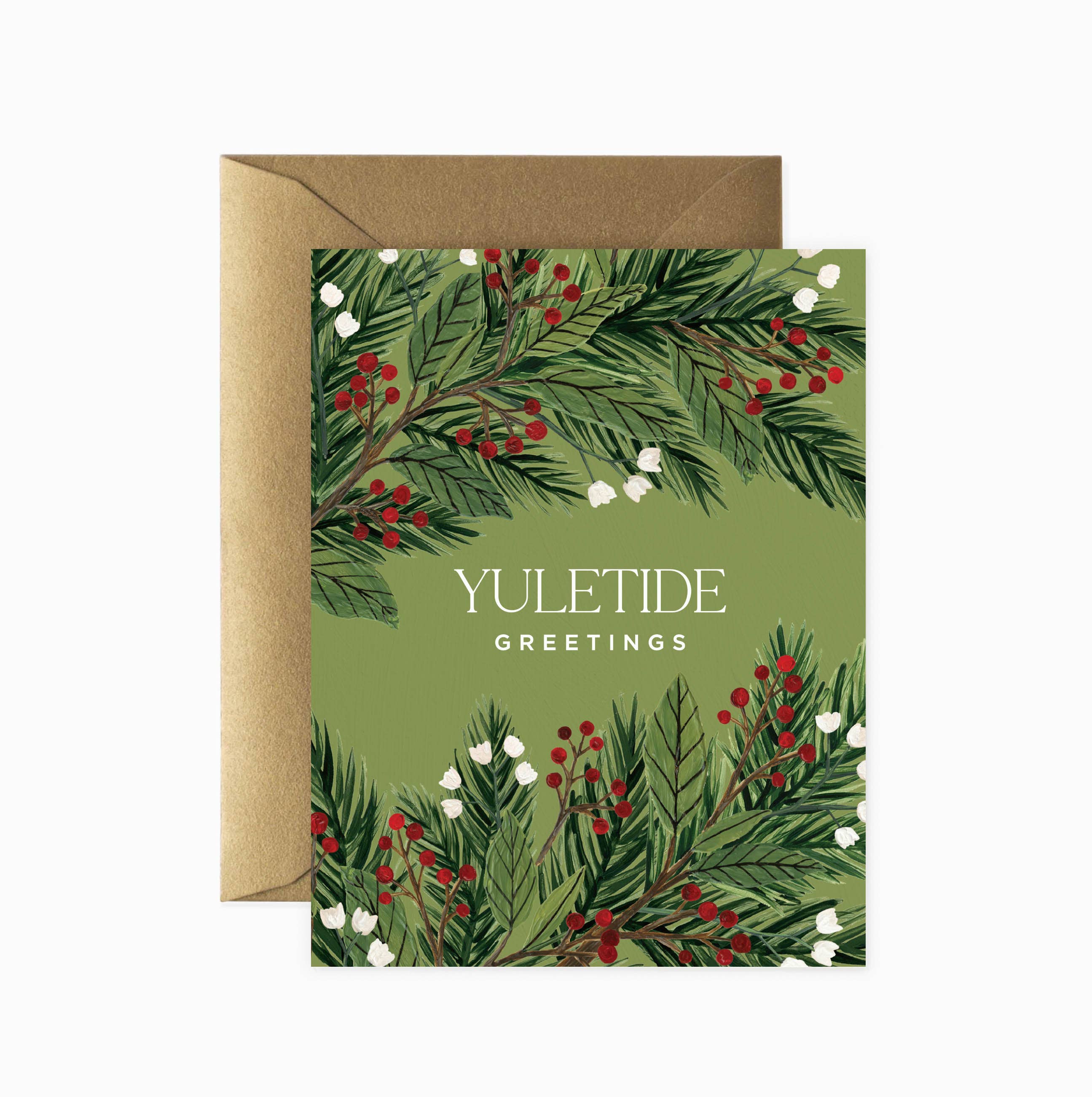 Paper Anchor Co. - Wholesale Christmas Card - Yuletide Greetings Holiday Card | Christmas Card0
