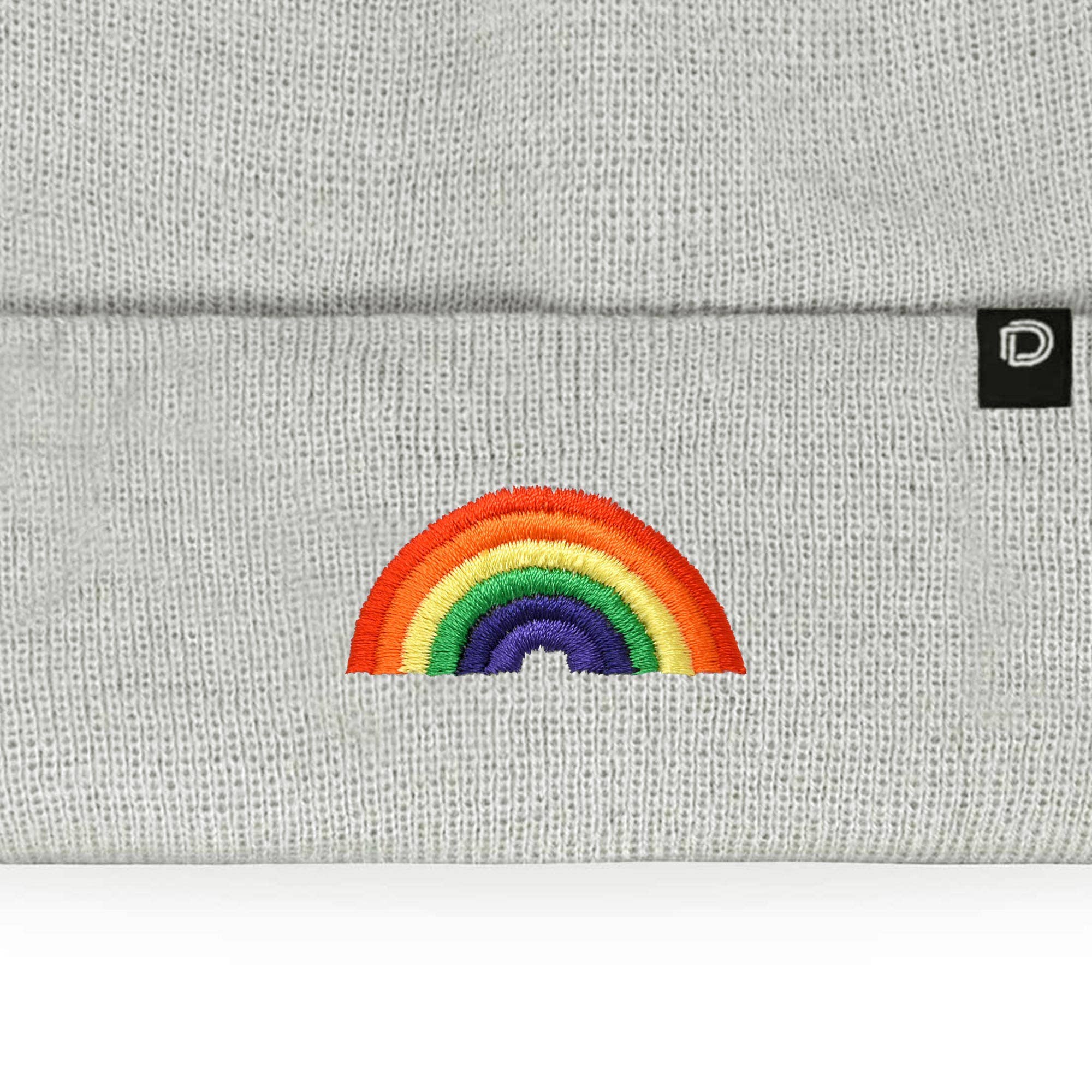 Dalix - Wholesale Beanie - Women's - Dalix Embroidered Rainbow Beanie Cap Cuffed Knit Hat Women26