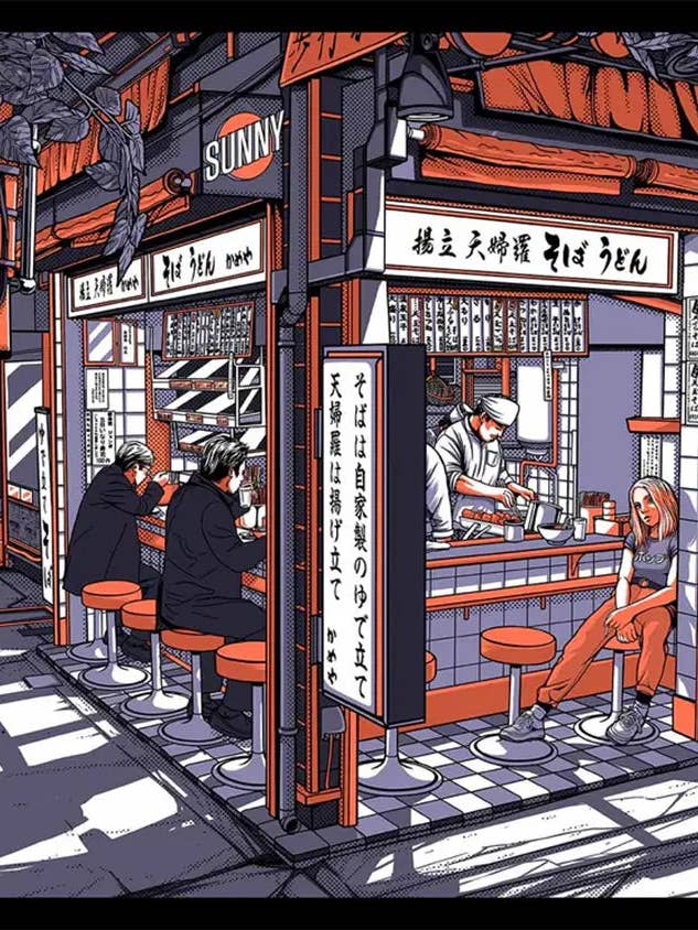 Poster: SHIBUYA BY NIGHT 🌆 for wholesale by Paiheme Studio