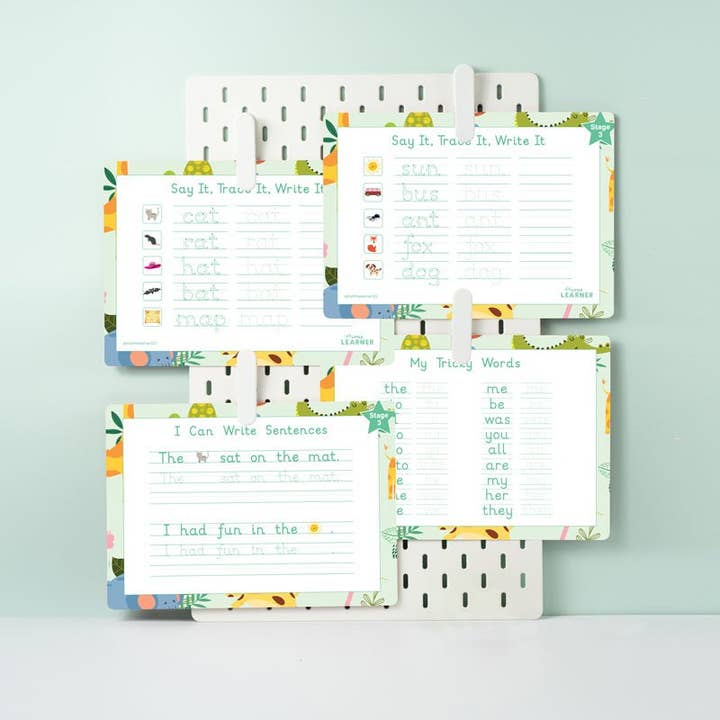 Word Formation, Phase 2 Phonics, Tricky Words Mats for wholesale by My Little Learner