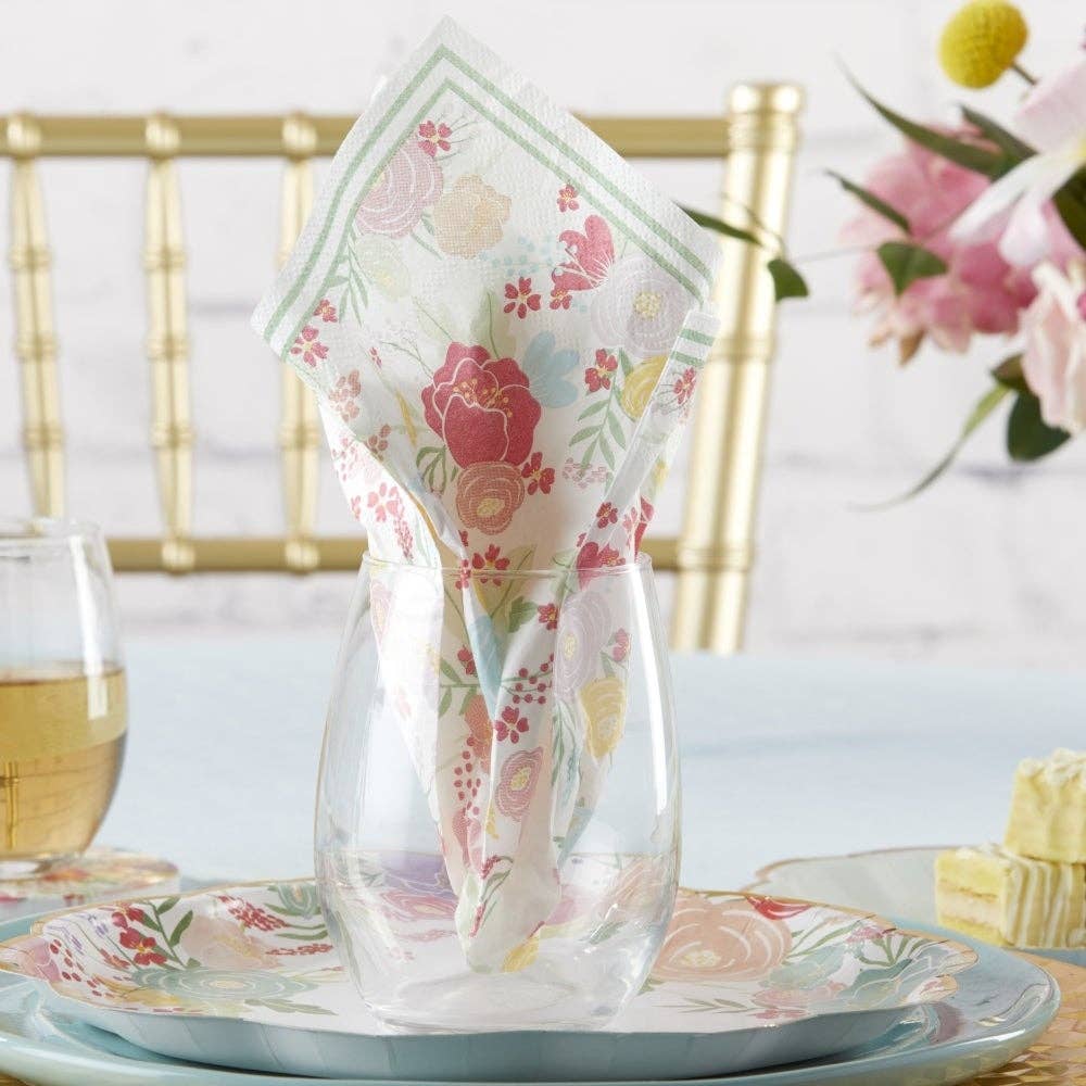 Kate Aspen - Vendita all'ingrosso Tovagliolo monouso - Garden Blooms - Tovaglioli di carta a 2 veli (set da 30)3