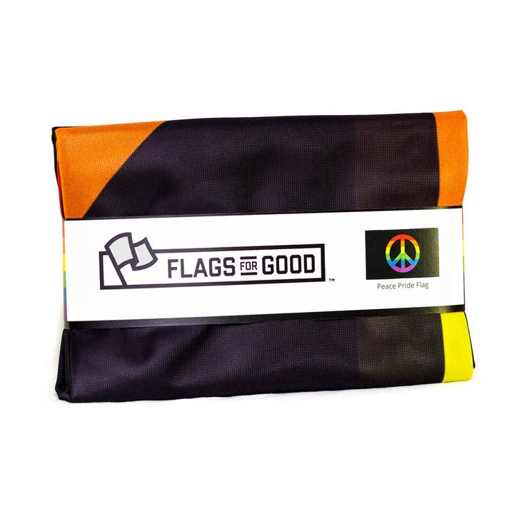 Flags For Good - Wholesale Flag - Rainbow Peace Sign Flag