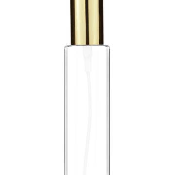 Best Bottles - Wholesale Spray Bottle - Cylinder Clear Bottle with Spray Pump-50ml(Multiple Caps)3