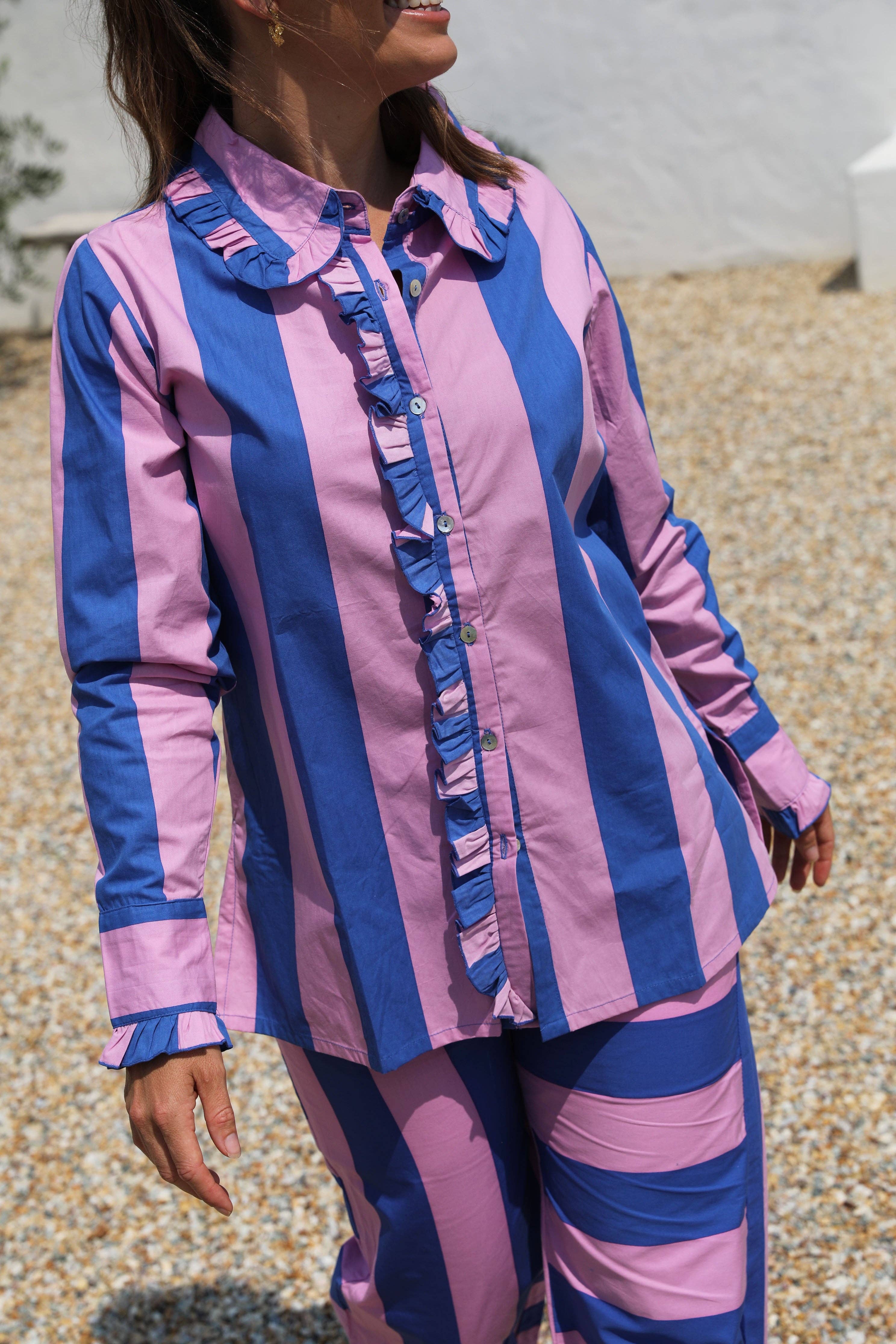 Frank & Dollys - Wholesale Button Down Shirt - Women's - Paloma Shirt - Marino9