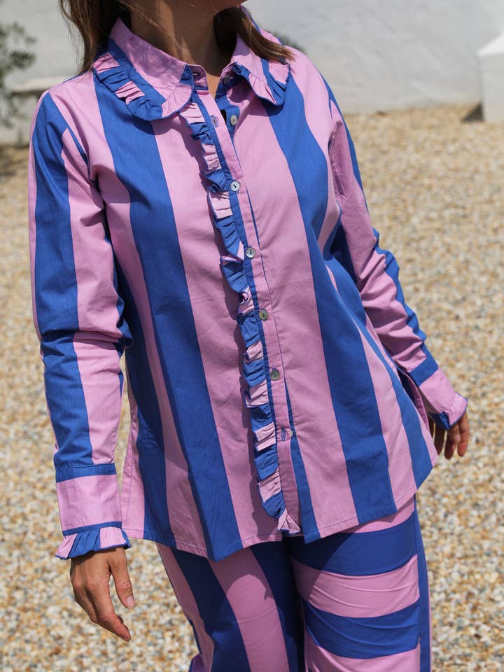 Frank & Dollys - Wholesale Button Down Shirt - Women's - Paloma Shirt - Marino9