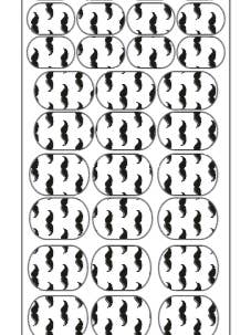 Imprimé Scatter Moustaches pour la vente par Mom & Me Manis