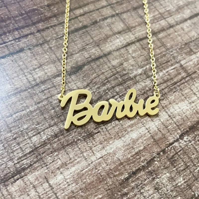 Barbie Bling Nameplate Necklace
