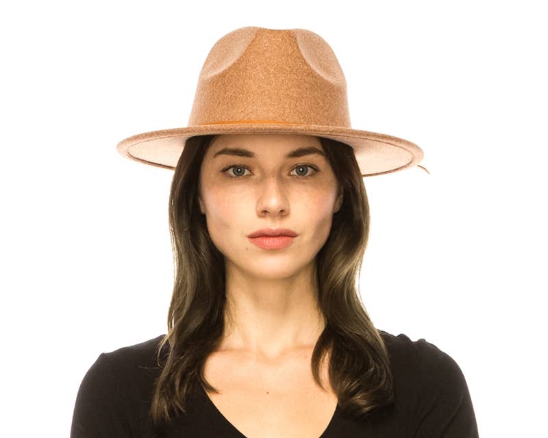 DNMC – wholesale Fedora – Women’s – Marled Vegan Felt Fedora Hat - 7 Colors!6