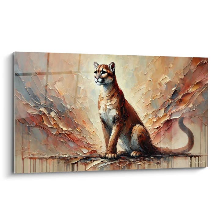 Tableau Esprit des Rocheuses - Édition Puma Animaux pour la vente par Walensky
