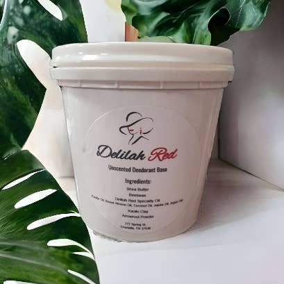 All Natural Deodorant Base - Bulk (Melt & Pour)- with Kaolin Clay for wholesale by Delilah Red