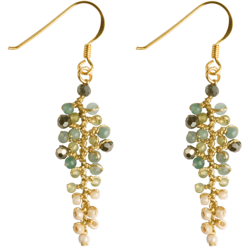 Marquet – Engroshandel Hængeøreringe og creoløreringe – Annie Fair Trade Dingleøreringe - Vinter-/Højtidstil款3