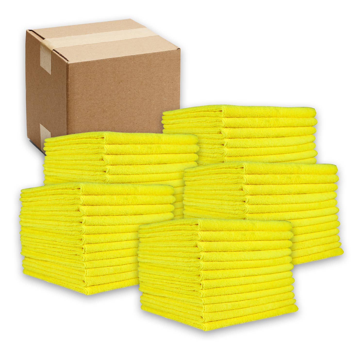 Arkwright Home - Wholesale Cleaning Cloth - Bulk Case of 240 Cleaning Cloths, 12x12 Microfiber, Colors3