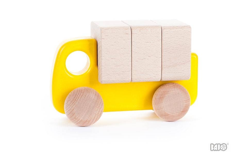Little Poland Gallery - Wholesale Wood Toy - Kids - BAJO Car with Blocks3