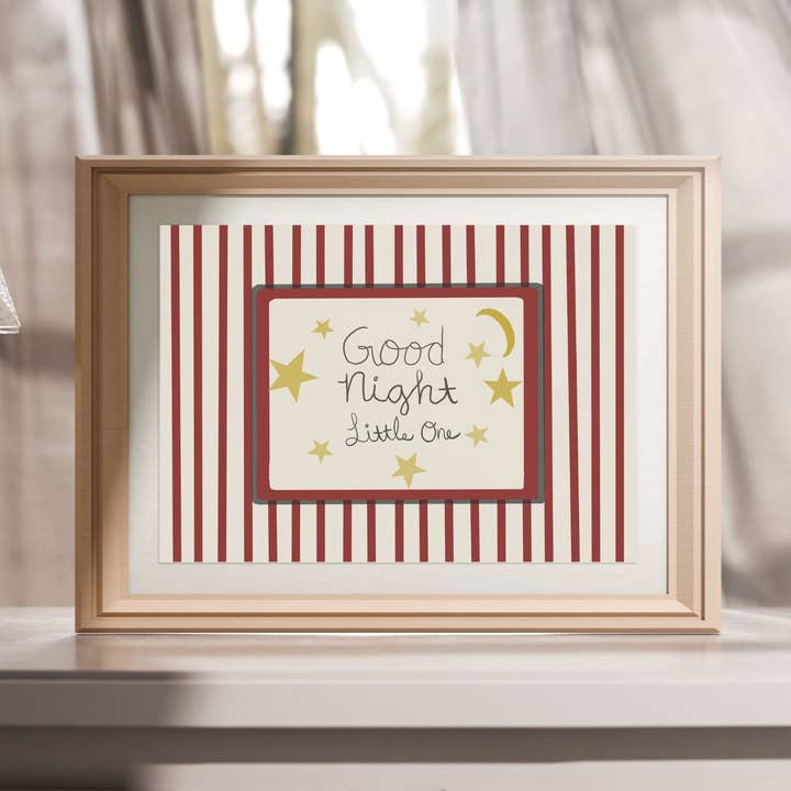 Good Night Little One Art Print – Whimsical Nursery Art for wholesale by Sweet Sketches