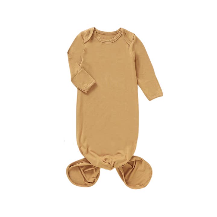 Boho + Babe - Wholesale Baby gown – Baby - Bamboo Knotted Gown1