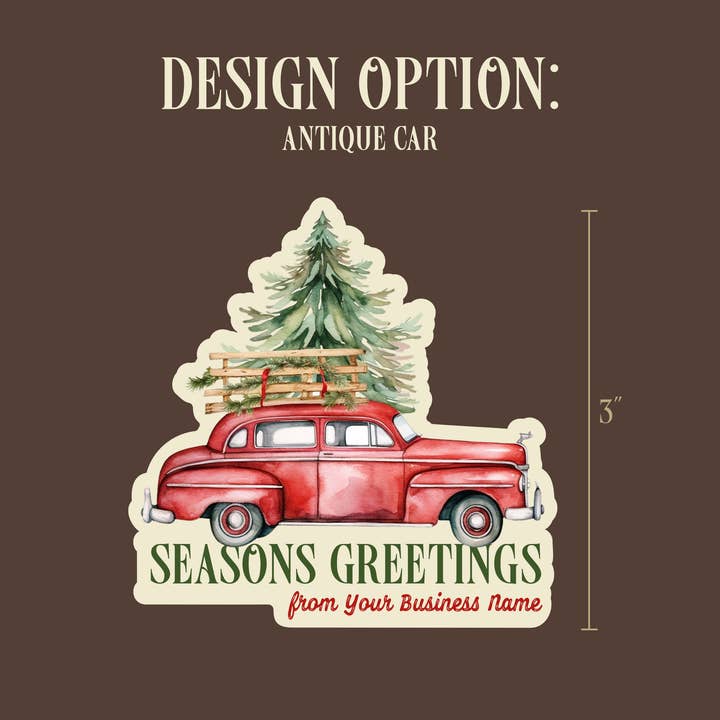 Skylark Printing - Wholesale Sticker - Christmas Watercolor Souvenir Sticker with Custom Text8