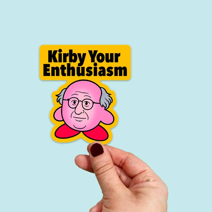 Songbird Artistry - Wholesale Sticker - Waterproof Kirby Your Enthusiasm Sticker