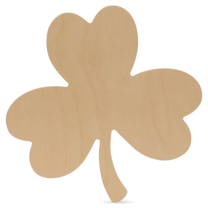 Wood Clover Cutout for wholesale by Woodpeckers Crafts