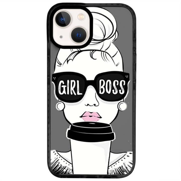 Arty cover til iPhone 13/14/15 med Girl Boss-design for engroshandel hos Deercase