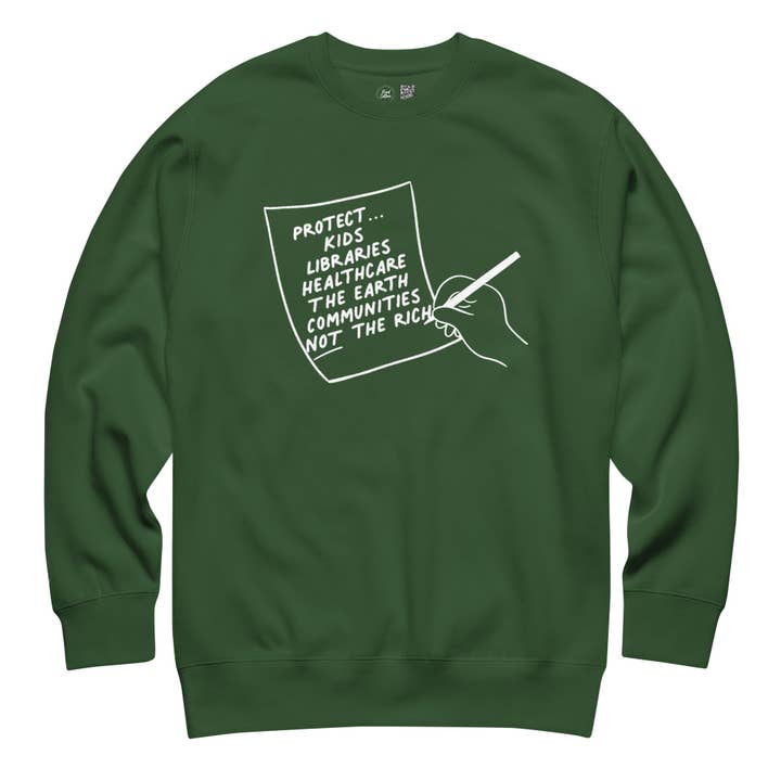 Not The Rich Crewneck Sweatshirt for wholesale by Kind Cotton