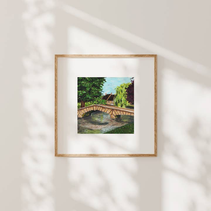 Emily Laura Designs – wholesale Art print – Bourton-on-the-Water Artistic Mounted Art Print4