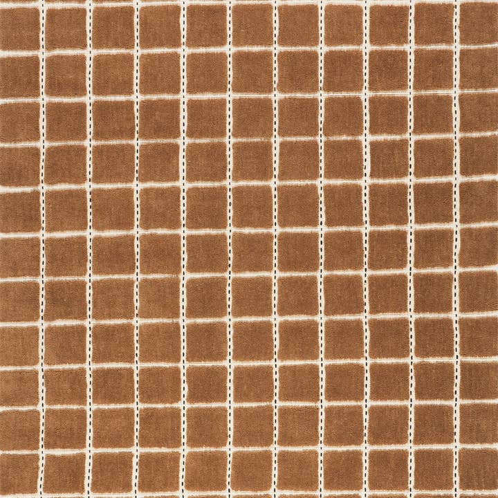 Tapis de zone en laine à carreaux Gretchen pour la vente par nuLOOM