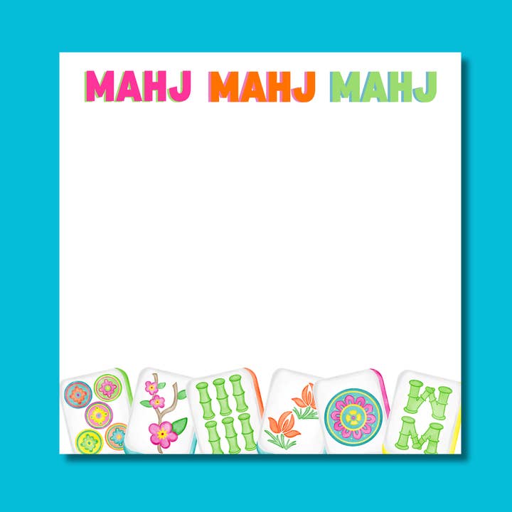 Mahjong Notepad for wholesale by Note Worthy Paper Place