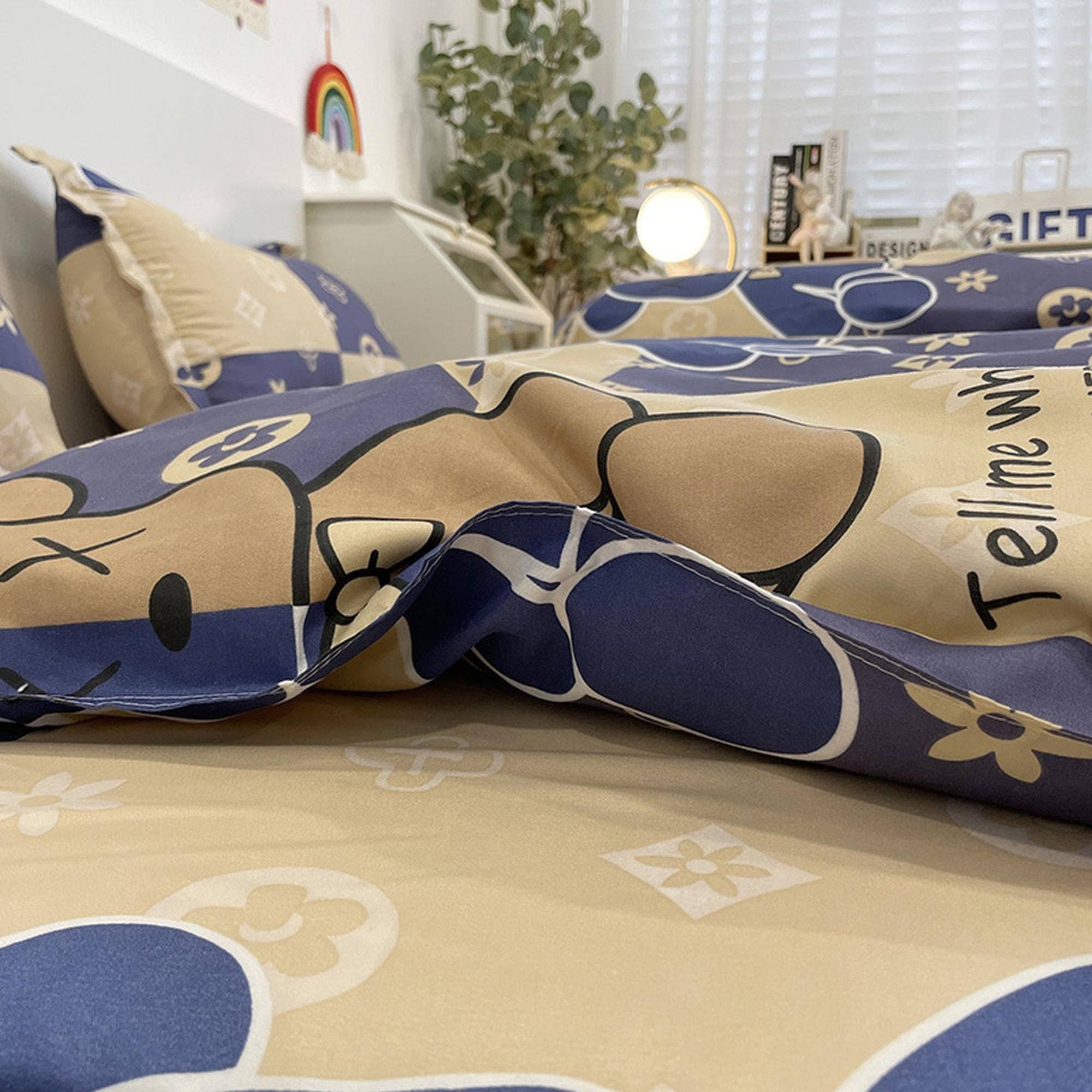daintyduvet – Großhandel Bettwäsche-Set – Cute Bedding Teddybär-blaues Bettbezug-Set, luxuriöse Bettwäsche, Schlafsaal-Bettwäsche, Designer-Bettwäsche, Kinder-Bettbezug, King Queen, Full Twin Double7