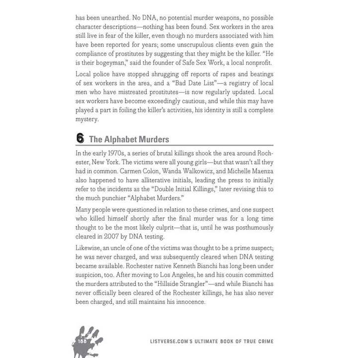 Simon & Schuster - Wholesale True Crime - Listverse.com's Ultimate Book of True Crime by Jamie Frater8