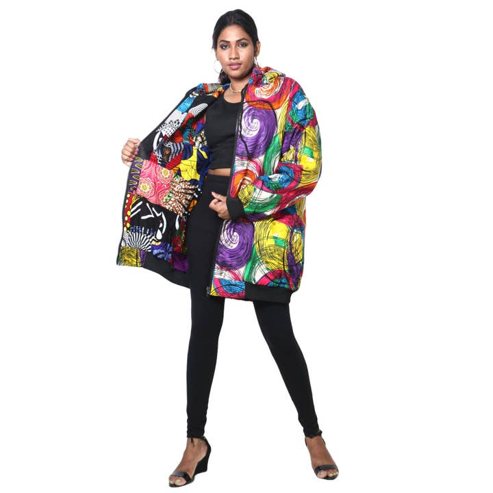 African Stars - Wholesale Retailer Display - Apparel - Unisex Reversible Jacket -- FI-2718