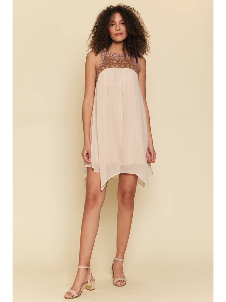 Mystree – Großhandel Kleid – Damen – 55448 Passe mit Stickerei1