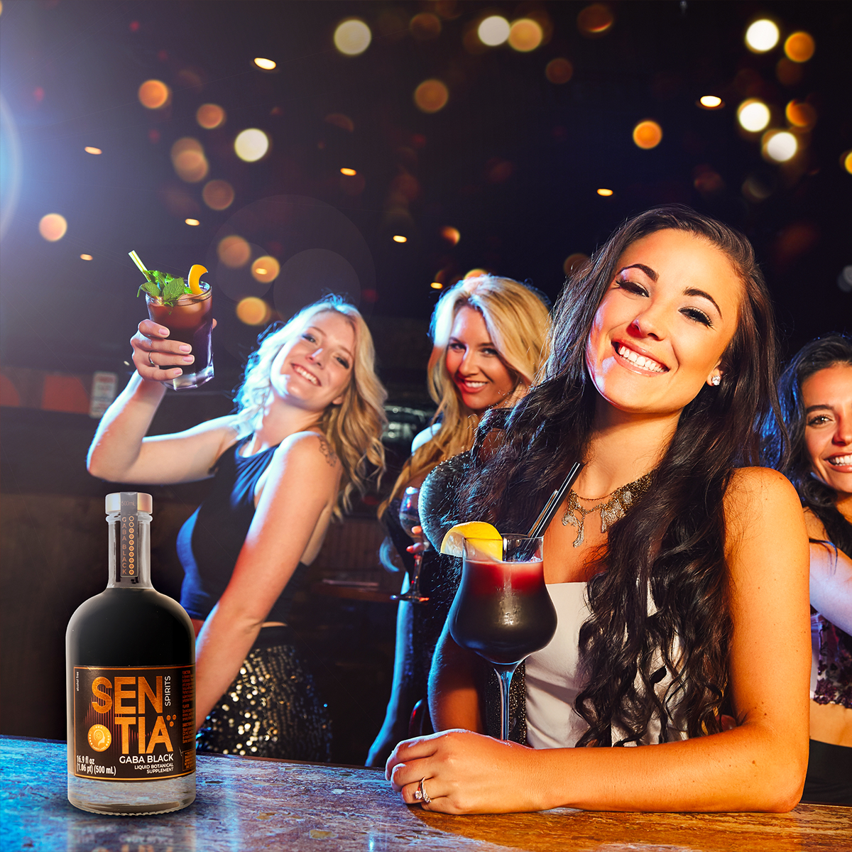 SENTIA Spirits - Wholesale Non-Alcoholic Spirits/Wine/Beer - SENTIA GABA Black 500ml (X6)2