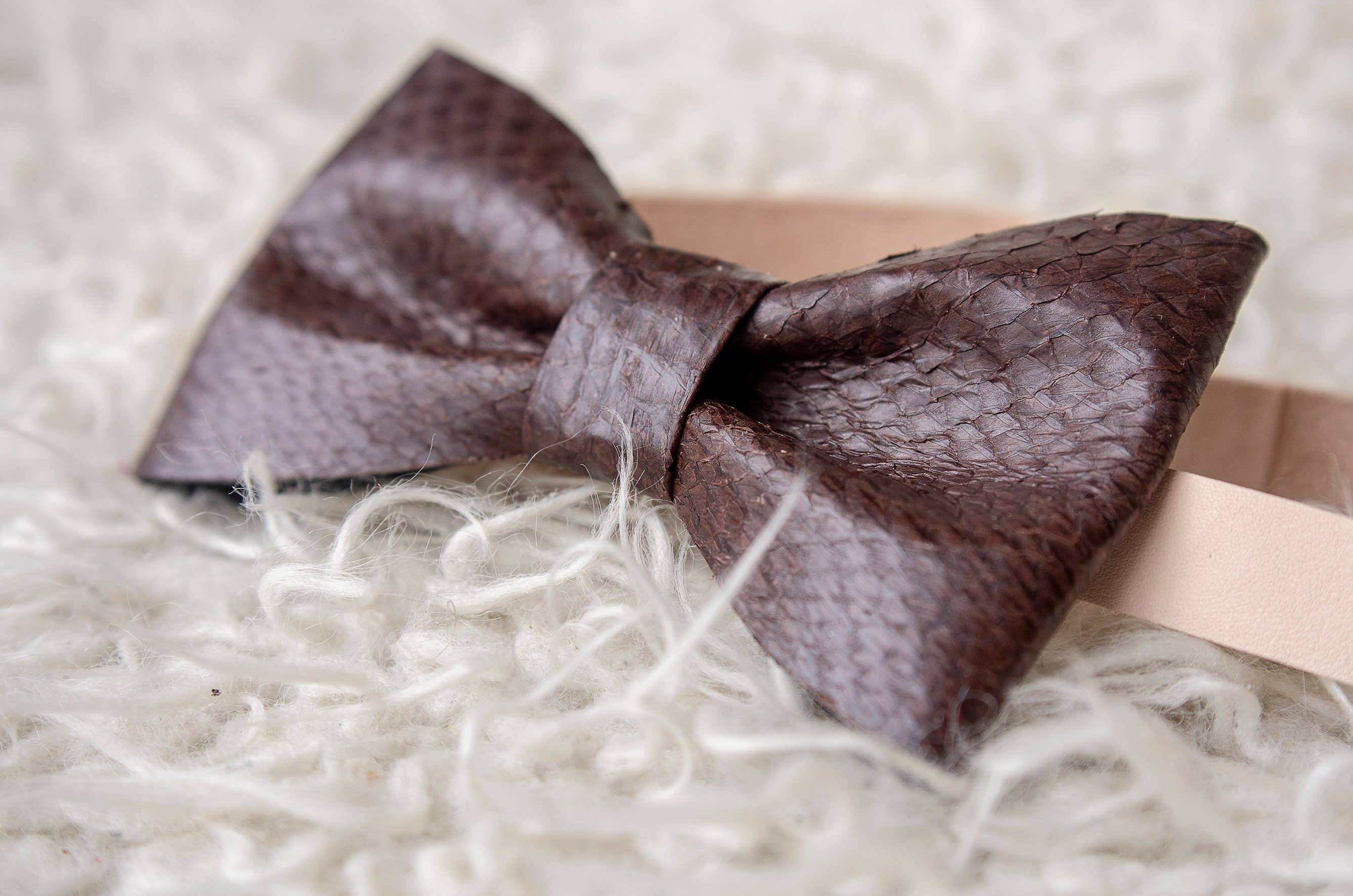 100fishcolors - Wholesale Bow Tie - Men's - Fish Leather Bow Tie, Groomsman attractive accessories2