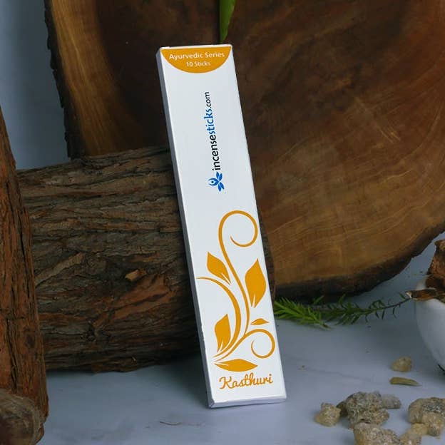 Encens Kasthuri 8 po, 10 bâtonnets pour la vente par Incense Sticks
