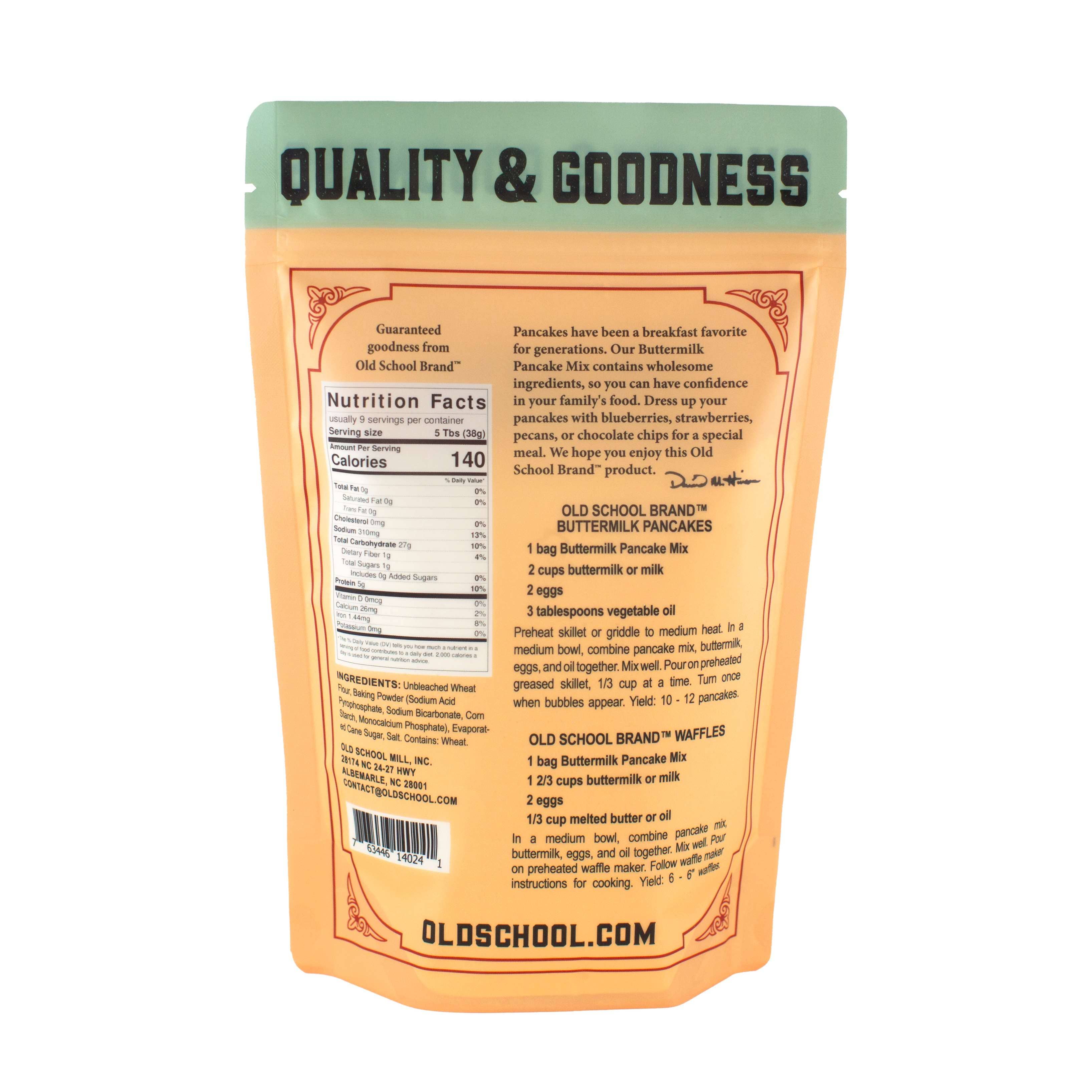 Old School Brand™ - Vente Préparation pour pancakes - Mélange de pancakes au babeurre2